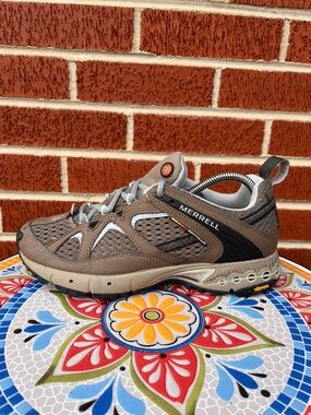 Merrell Continuum Overdrive Womens 9 Chocolate Pearl Blue Trail Hiking Sneakers